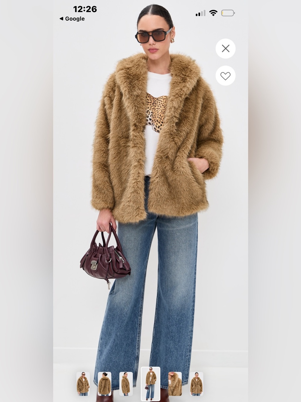 Z Supply Logan Faux Fur Coat in Camel